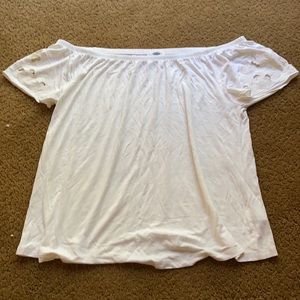 white over the shoulders old navy shirt, size medium.